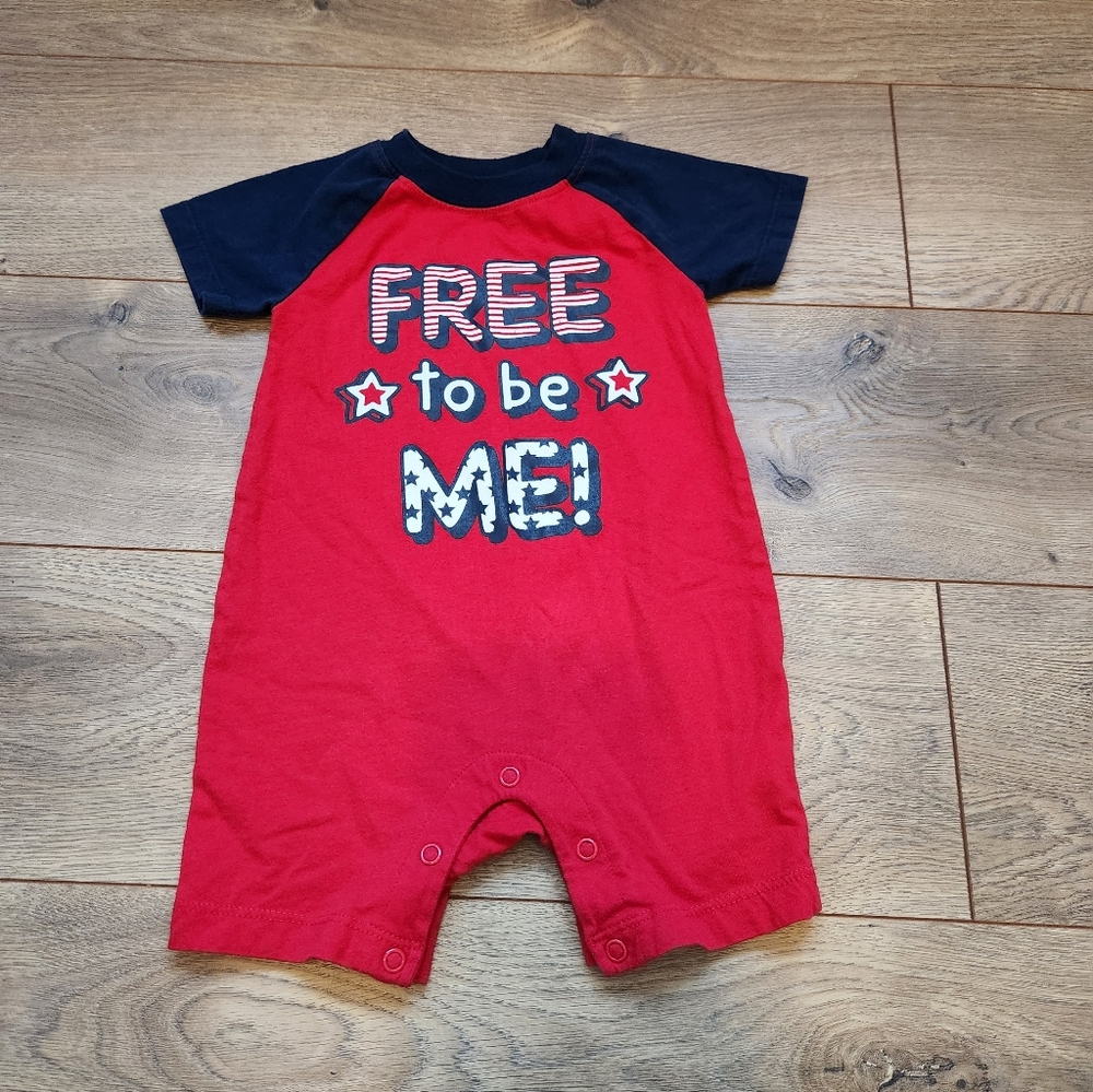 6-9 Months patriotic Baby Romper